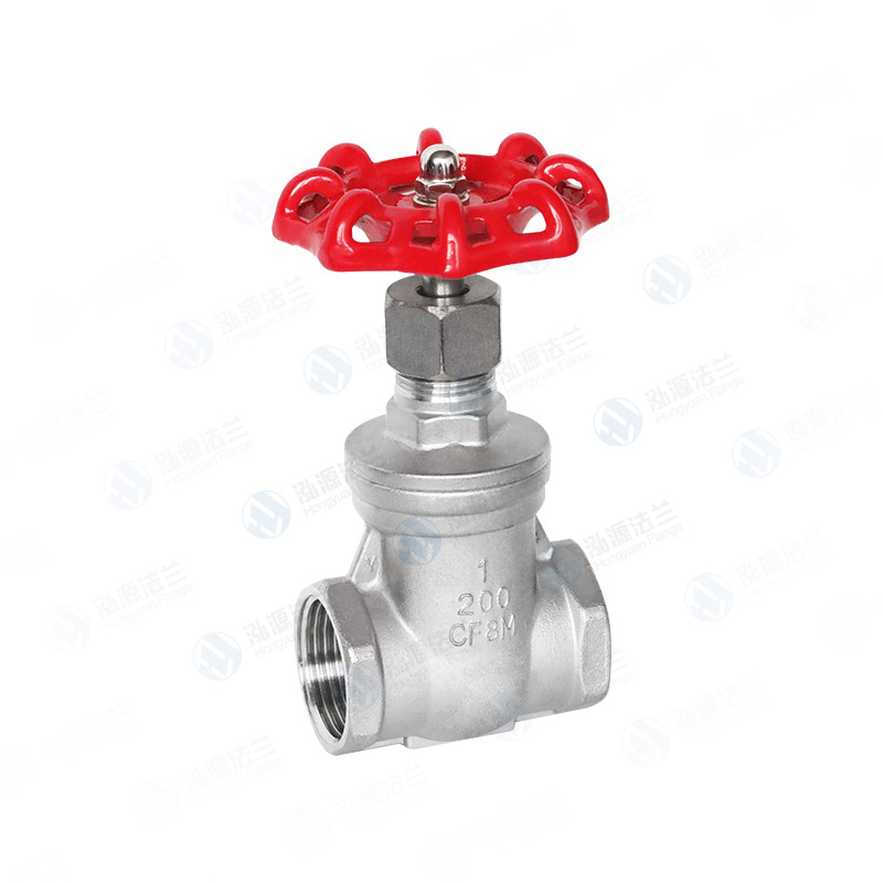 Threaded gate valve