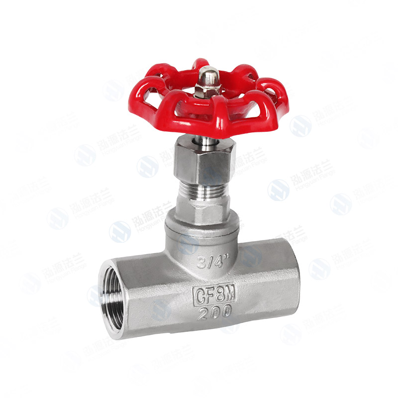 Threaded stop valve