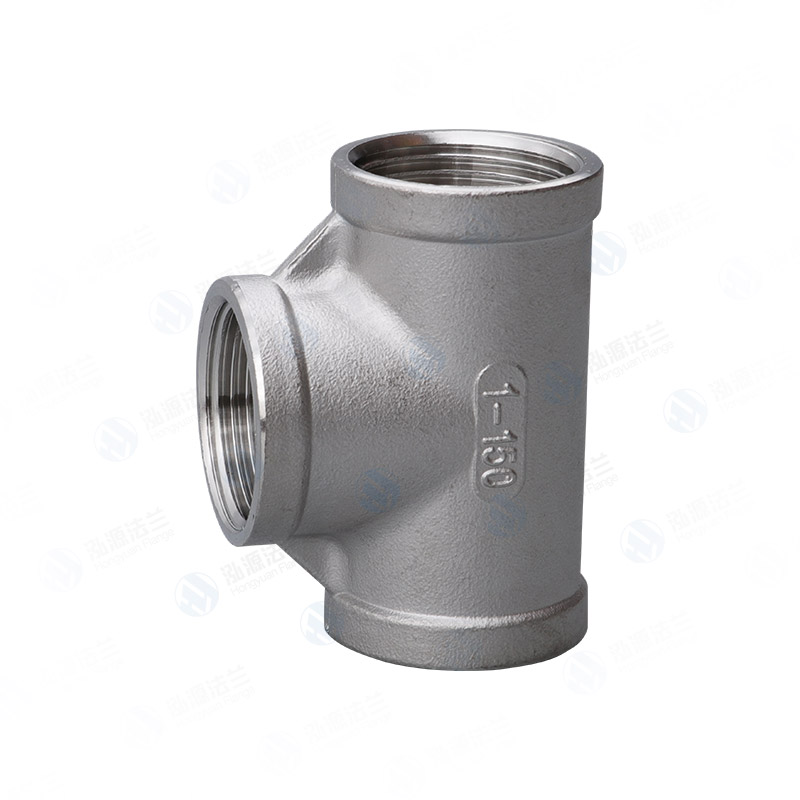 Threaded three-way fitting