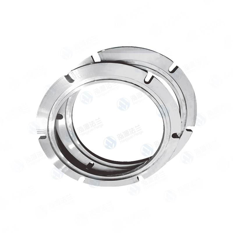 Quick-install milling groove flan